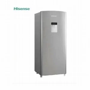 Key Highlights Integrated Water Dispenser – A convenient exterior dispenser that provides instant access to chilled drinking water without opening the fridge door. 176L Efficient Capacity – Optimized internal volume with a "Cool Fresh Room" and "Gallon Door Storage" to maximize every inch of space. Direct Cool Energy Saving – High-efficiency cooling technology that significantly reduces electricity consumption compared to larger double-door models. Independent Freezer Compartment – A dedicated internal zone for ice making and frozen food storage with semi-automatic defrosting. Adjustable Spill-Proof Shelves – High-strength tempered glass shelves that can be reconfigured to fit tall bottles or large pots. Large Vegetable Crisper – A high-capacity box designed to maintain optimal humidity levels for fruits and vegetables. Low-Noise Operation – Engineered for a quiet kitchen environment, perfect for bedsitters and open-plan living spaces. Double Handle Design – Ergonomically designed handles that provide a secure grip and enhance the modern aesthetic of the unit. Mechanical Temperature Control – A reliable internal thermostat dial for precise cooling adjustments based on the season or load. 5-Year Compressor Warranty – Long-term assurance of quality and durability from Hisense Kenya.