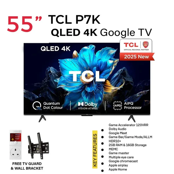 TCL P7K 55 Inch QLED 4K HDR TV Price in Kenya Zidi Electronics.