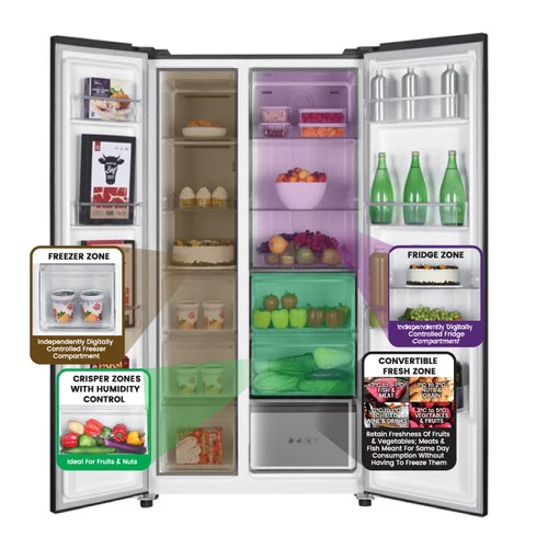 Mika MRNF2DW595XDMV 595L No Frost Side By Side Fridge Price in Kenya